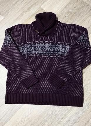 Мужской тёплый свитер george размер l