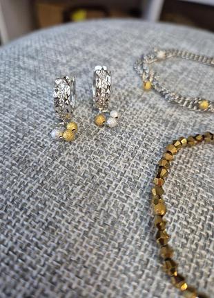 Серьги бисер