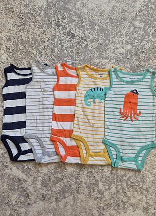 Майки-боді carter's 12 місяців лот ціна за все