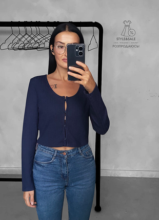 🎀 стильний кардіган синій батал 12-14 🎀