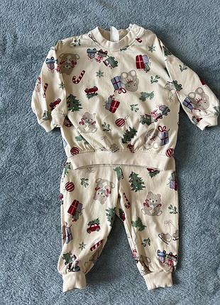Костюм з різдвяним/новорічним принтом