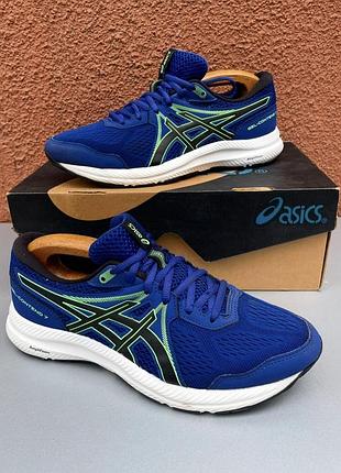 Оригінальні чоловічі кросівки бігові кросівки asics gel -contend 7 41 розмір 26 см синього кольору 🔥