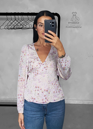 🎀 шикарная блузочка на запах на завязках 🎀