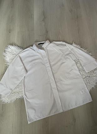 Класична біла сорочка sinsay з рукавами 3/4