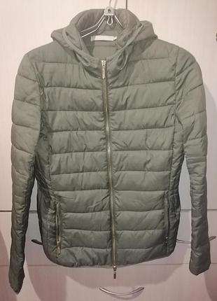 Легка утеплена курточка демісезон хакі
