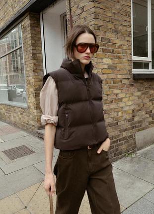 Прорезинений стьобаний жилет