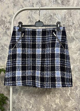 Спідниця юбка тепла спідниця в клітинку oasis 8