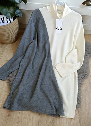 Короткое мягкое платье от zara, размер s, м, l