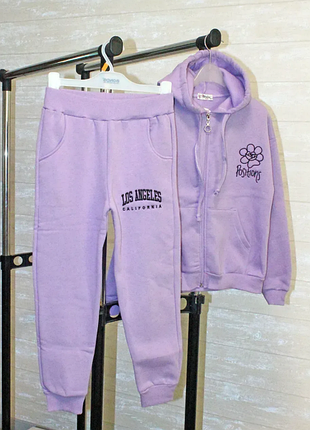 Спортивный костюм теплый на девочку подростка 120-160 180922мо