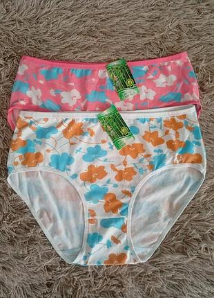 Бамбуковые женские трусы слипы, женское нижнее белье р/р 58.