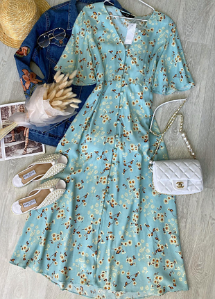 Нежное вискозное миди платье f&f