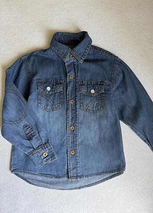 Стильна бавовня сорочка на хлопчика 2-3р