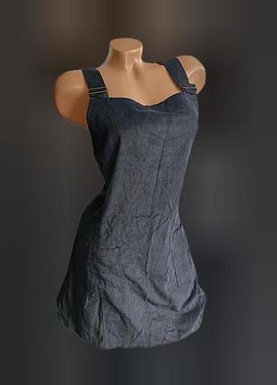 Вельветовый сарафан черный женский