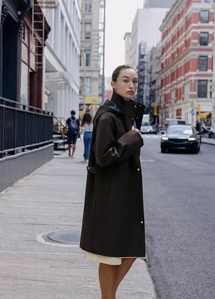 Тренд пальта плащ zara