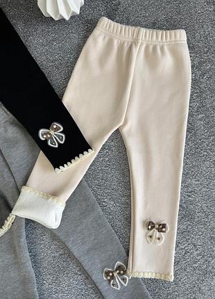 Теплые лосины для девочки четыре цвета 2