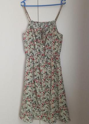 Платье летнее на бретелях, размер xs-s