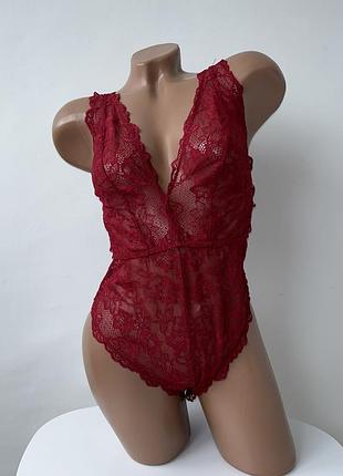 🔥знижка до 20.11🔥эротический гипюровый боди на завязках с кружевом asos