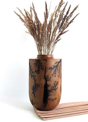 Ваза для сухоцвітів в інтер'єр, діаметр 22 см, висота 37 см  (1654)