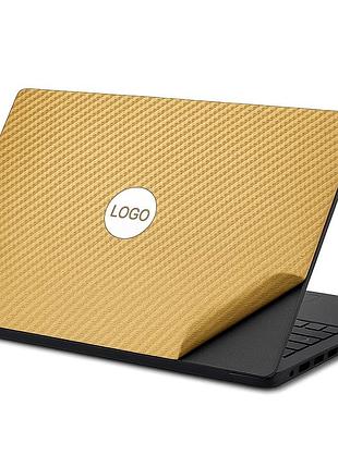 Пленка carbon gold для ноутбука, планшета, смартфона карбон золотой