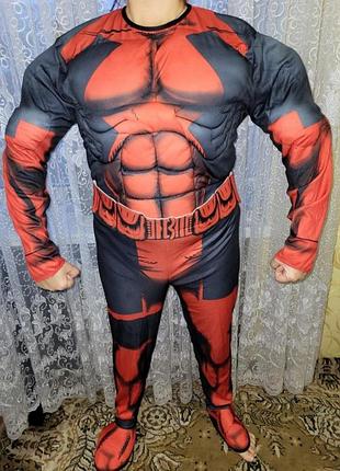 Костюм детпул с мышцами