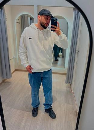 Чоловіче найпопулярніше худі  від stussy & nike біле 2