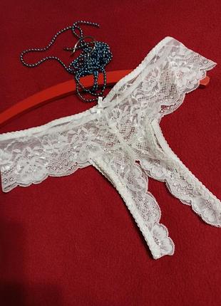 Новые кружевные трусики размер м