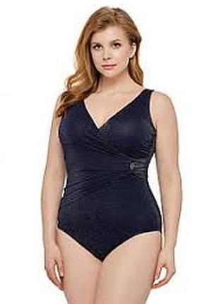 Купальник суцільний синій з утяжкою великого розміру 54/20 чашка в із суцільною суцільним bm