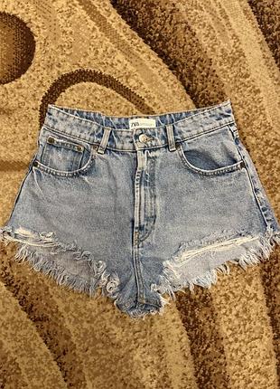Джинсові шорти zara