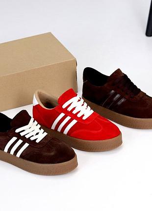 Жіночі замшеві кросівки кеди