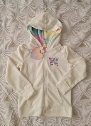 Худі зіпка кофта тепла для дівчинки 6-7р