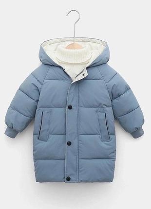 Подовжена куртка дитяча підійде для хлопчика і для дівчинки
