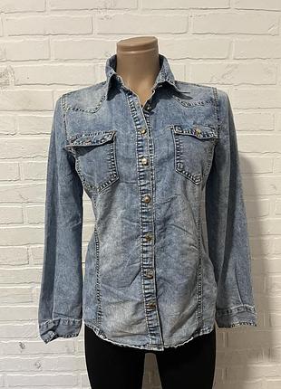 Жіноча джинсова сорочка рубашка