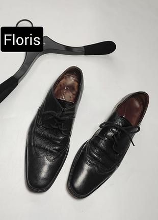 Туфли мужские черные кожаные от бренда floris 43