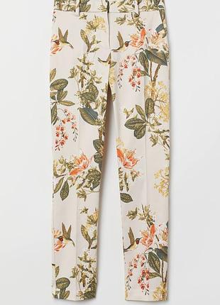 Брюки цветочные h&amp;m