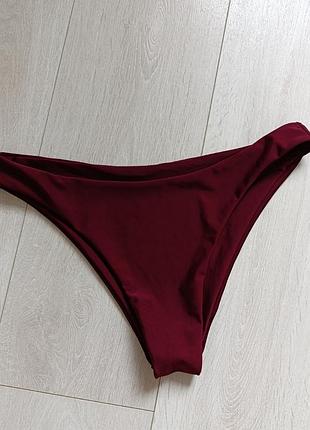 Плавки базовые плавки бордовый низ купальника l 12 40 48
