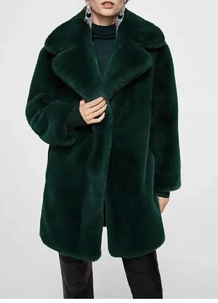 Шубка зелена еко хутро