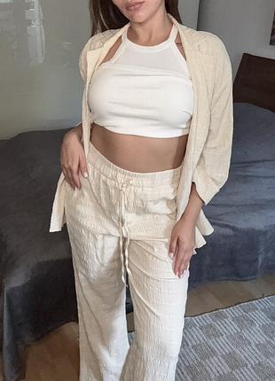 Костюм zara оверсайз, штанці s, накидка xs