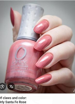 Лак для ногтей orly 40067 santa fe rose