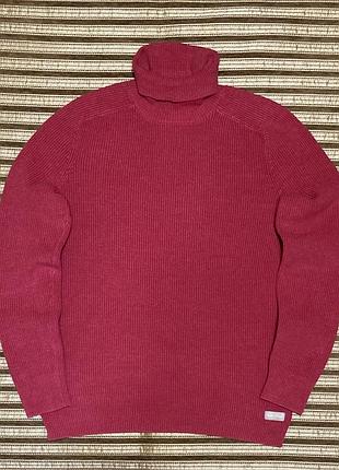Светр marc o’polo golf sweater червоний гольф/джемпер/водолазка з високим горлом/коміром