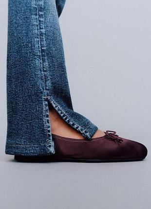 Джинси штани з розрізами zara