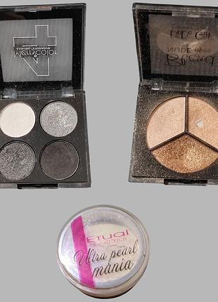 Тіні для повік, шиммер, глітер одним лотоком