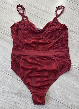 Боді мереживо сітка з чашками на бретелях