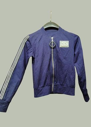 Плотная трикотажная кофта на молнии куртка