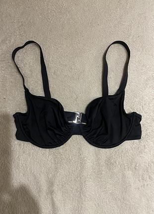 Купальник ліф на кісточках м’яка чашка чорний гладкий manor woman 85 d