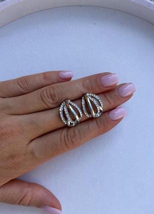 Сережки з камінчиками