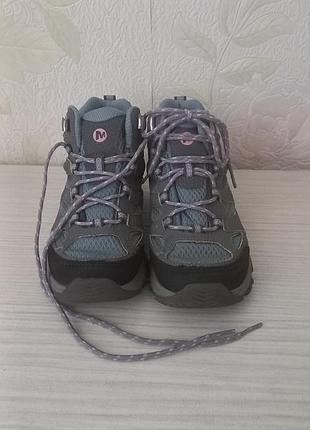 Детские треккинговые ботинки merrell moab 2 mid размер 32 (20,5 см) - состояние идеальное
