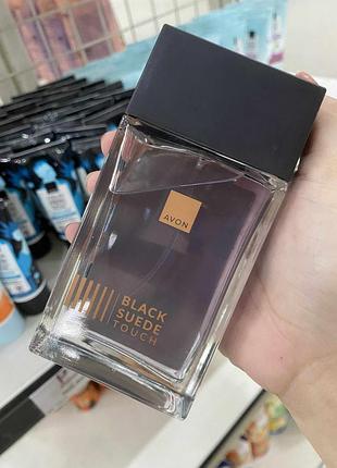 Туалетна вода avon black suede touch, 100 мл / ейвон блек сауд тач