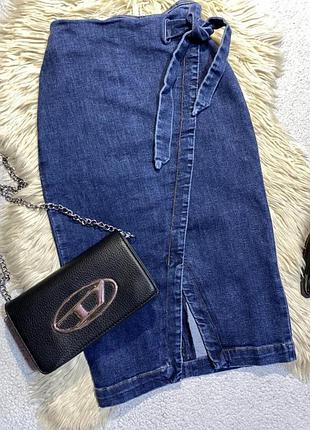 Спідниця джинсова довжина міді ostin