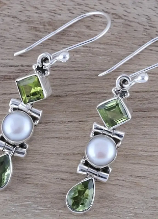 Женские серьги с каплями воды