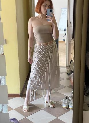 Бежева спідниця / підюпник